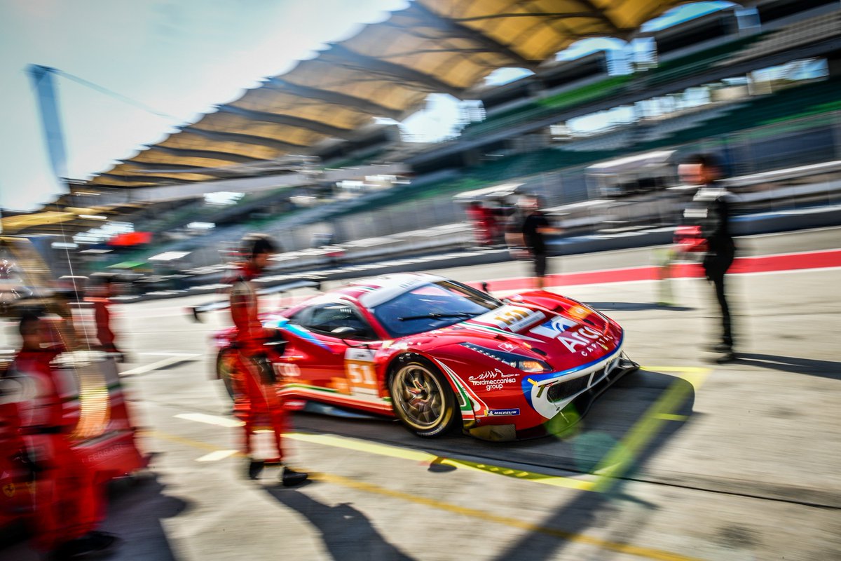 .@AsianLMS Time for #FreePractice at @sepangcircuit. The #Ferrari488GT3 #CarGuy and @spiritofrace are almost ready for the #4hSepang kicking off on Sunday. @caladojames @ale_pierguidi #KeiCozzolino #Takeshikimura @OzzNegri Francesco #Piovanetti