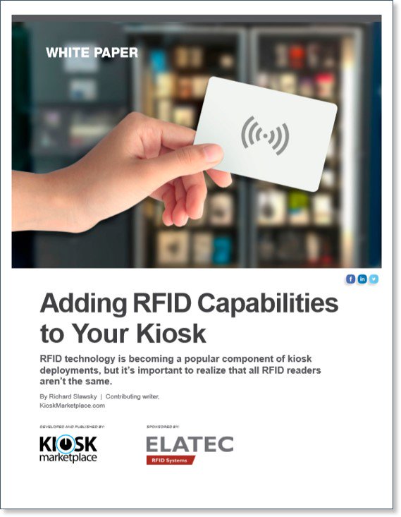 ElatecUSA's tweet image. DOWNLOAD HERE: bit.ly/2SXMtgH
Whitepaper - Adding RFID Capabilities to Your Kiosk 

#kiosk #industrialvending #automatedlocker #smartcabinet #rfid