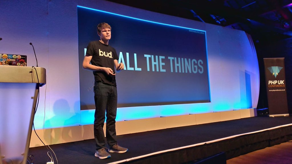 this_is_bud's tweet image. Bud’s own @michaelcullumuk diving deep into REST APIs and the benefits of Symfony during one of #phpuk19’s final talks. If you missed the talk and have a question for him, be sure to reach out! 🙌🏼 #phpchallenge #phpuk