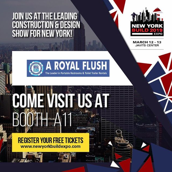 aroyalflush's tweet photo. Have you registered yet?? Save the date! March 12-13 we will be at New York's leading construction and design show. We will be located at booth A11, hope to see you there!
#aroyalflush #construction #portablerestrooms #portabletrailers https://t.co/2PCybmbe2Q