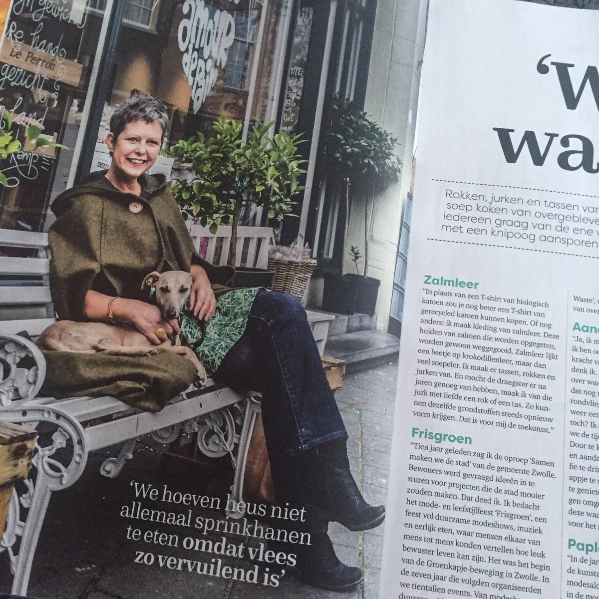 Aandacht voor 10 jaar Frisgroen feest! &amp; <a href="/groenkapje/">Groenkapje</a>. Interview <a href="/MapRenes/">MapRenes</a> door Sonja van den Heuvel in magazine <a href="/Gezondnu/">GezondNu</a> . Leesvoer voor zonnig weekeind! #duurzaam #zwolle