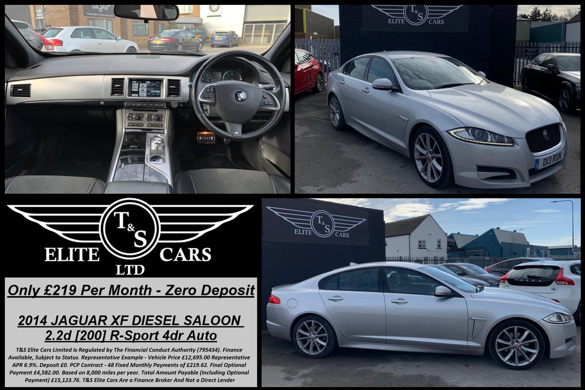 dave_tandselite's tweet photo. Just in 🔥

Only £219 pm - Zero Deposit

2014 Jaguar XF 2.2d R-Sport auto
- Sat Nav
- Bluetooth
- Heated Seats
- DAB
- Parking Sensors
- 200 BHP

#TeamElite #RACwarranty #RACbreakdown #AllAboutTheService #Jaguar @tandselitecars @ScottTagTaylor https://t.co/yFKkq0CDRr