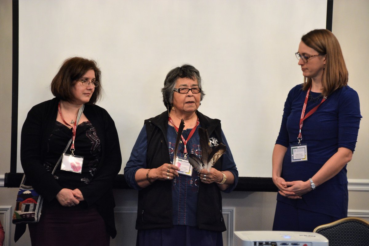 UAlbertaNursing's tweet photo. Thought-provoking discussion and reflection with Indigenous Elders about Indigenous Health at #WNRCASN2019. #UAlbertaNursing https://t.co/agEJxpL677