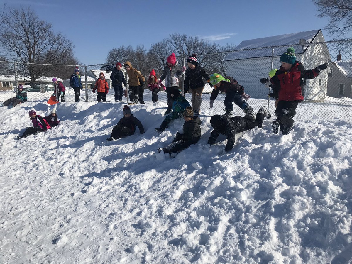 We know every adult is sick of snow but here at the elementary.... BEST.RECESS.EVER.