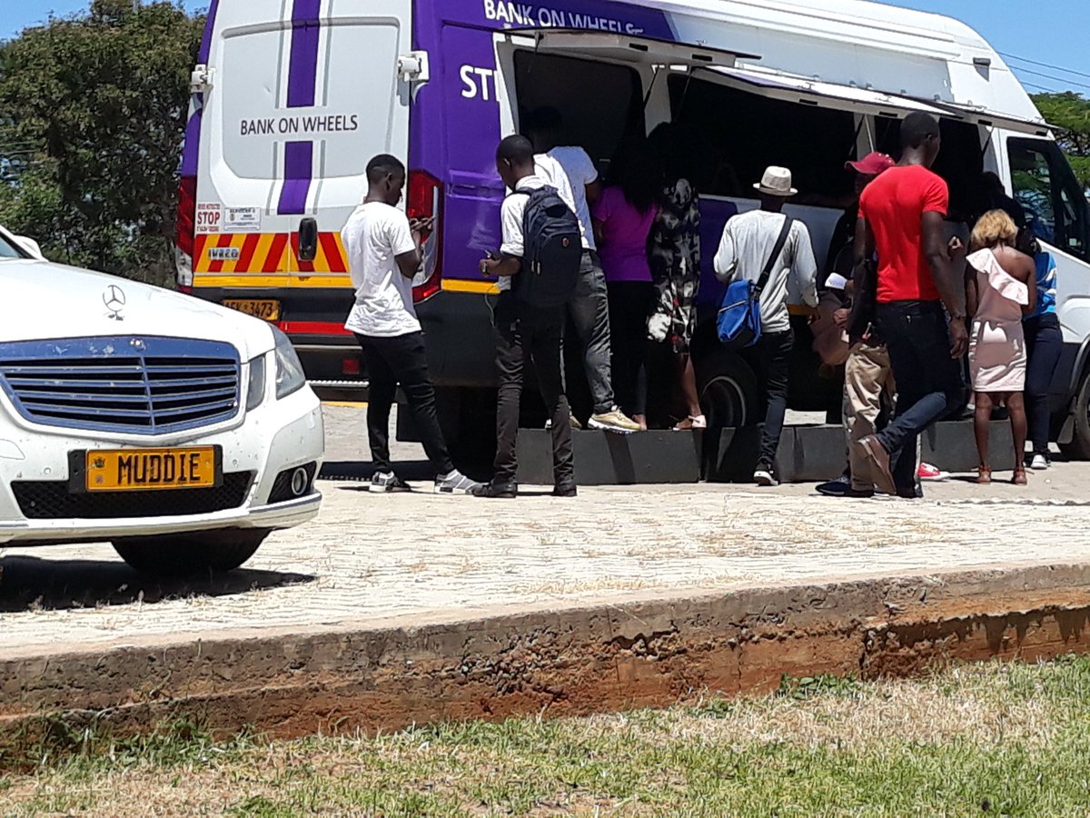 SaberstianZW's tweet photo. We were pleased to host @MudiwaHood & @stewardbank Gweru Branch Manager Mzi Ndhovu & mobile team for @MidlandsState Students Orientation week
We welcome all the students who joined #KaLifeKePurple
#MillennialBanking #KaShagi @DrMambondiani @TaperaTp @MSUHubZW @enactus_msu_zim https://t.co/KnjOypWaAY