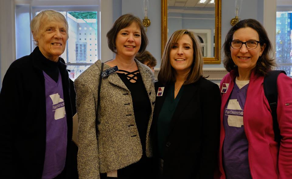FairDistrictsGA's tweet photo. Excellent turnout for The Democracy Act! #SR52 results from hard work of #redistricting leaders across GA. We stand with legislative allies @elenaparent @NikemaForSenate @sallyharrellga @senatorjen @SenSteveHenson @SenGloriaButler @mwilsonGA and many others ready for #fairmaps https://t.co/pVeijrIAxe
