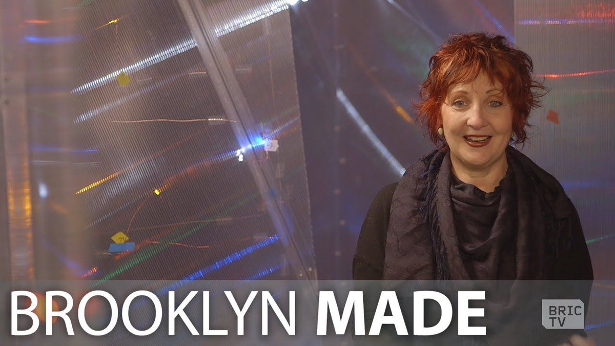 BRICTV's tweet photo. You can still catch Barbara Campisi's multi-media installation, "A Sound of Light Appearing Around the Bend," at @FiveMyles Gallery in Crown Heights. The mind-bending piece is the subject of our latest #BKMade https://t.co/f2ZIUEG6g8 https://t.co/zQKYnlYebZ