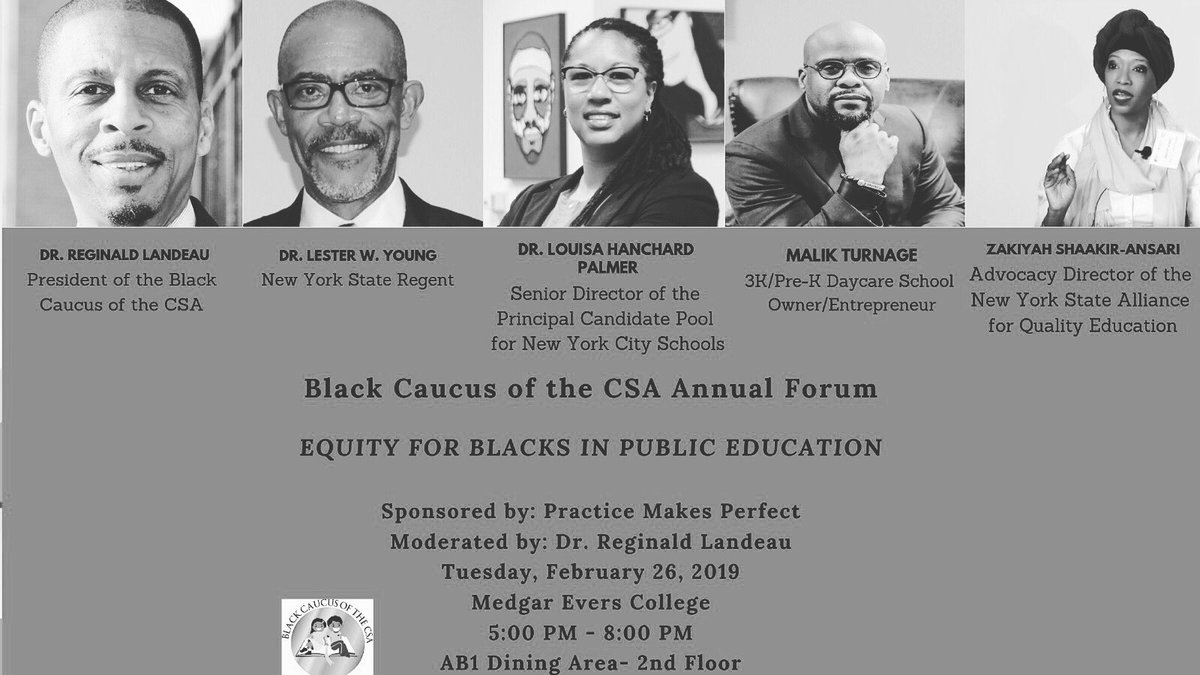 Join us as we engage in rich conversations around equity and access for blacks in public education!! @DOEChancellor @ReginaldLandeau @thedegoviagroup @ElleRushie