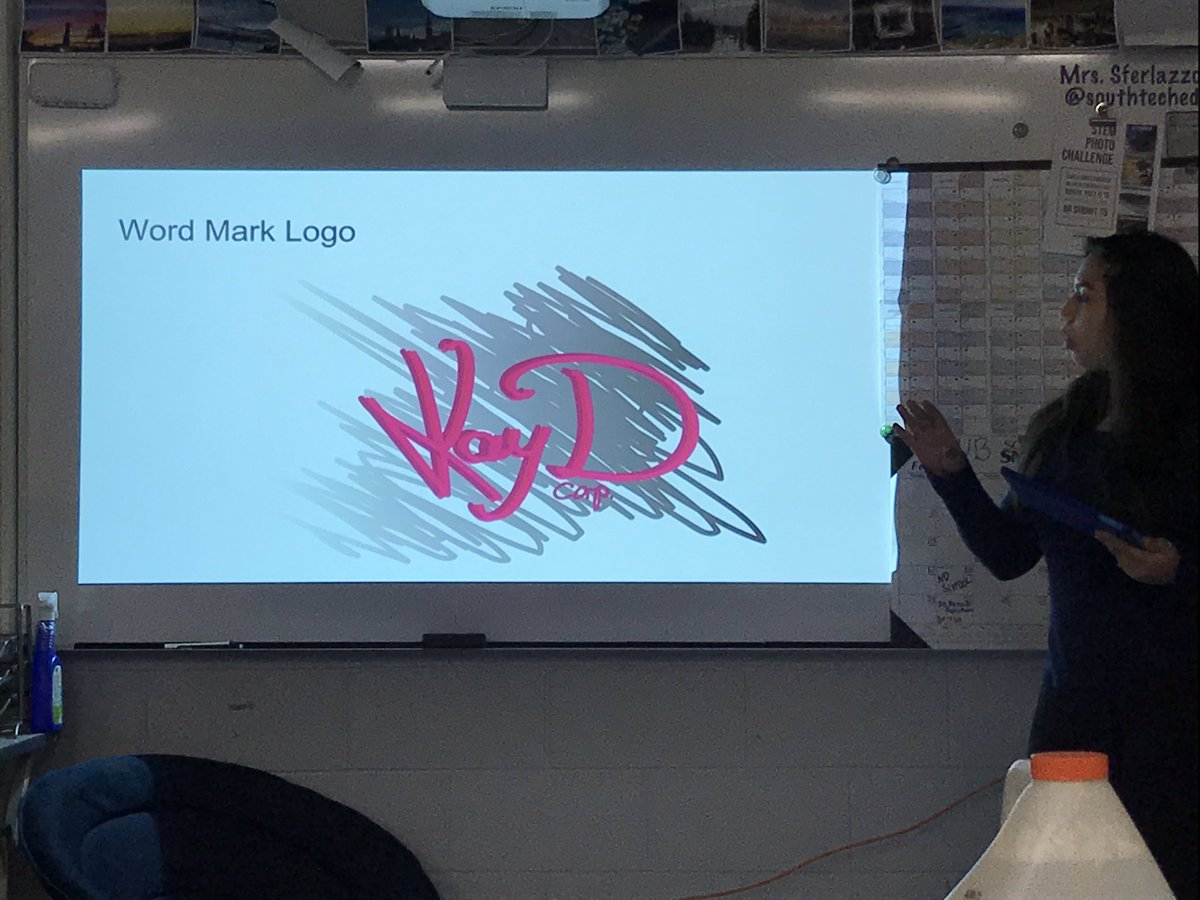 Students in <a href="/SouthTechEd/">Mrs. Sferlazzo</a> Graphic Design class present on their personal logo and business card mock-up creation process. Ss give each other meaningful feedback using rubric. <a href="/Illustrator/">Adobe Illustrator</a> and <a href="/Photoshop/">Adobe Photoshop</a> skills showing great improvement! #MTPSpride #FutureReadyNJ @MHSSPrincipal