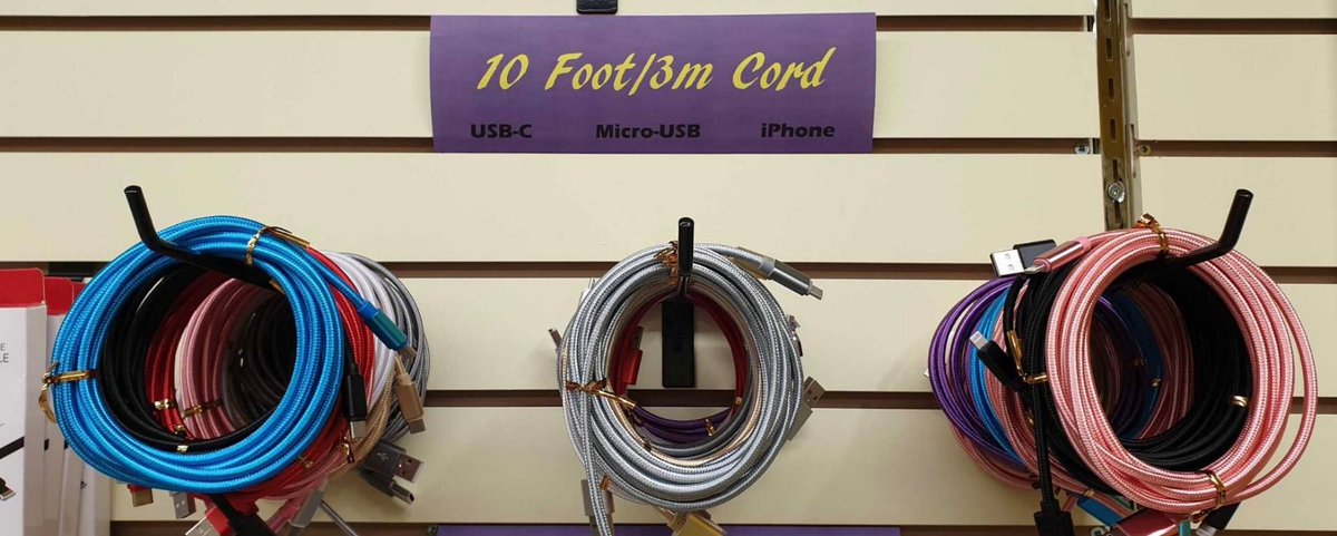 Zeekzgz's tweet photo. STOP! ✋Hanging over your bed or couch with your phone!📱
Problem solved at Zeek'z Gizmoz &amp; Gadgetz with durable 3m cords in colourful options. Type C, Micro USB, Lightening.
#cords #cables #NewHorizonMall #Zeekz #Gadgets https://t.co/J5HXtAQC9q