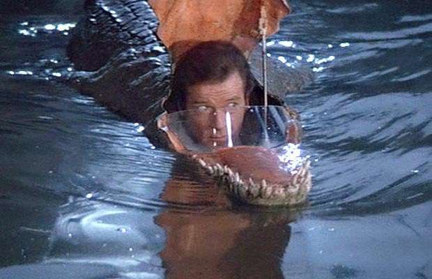 Image result for roger moore crocodile