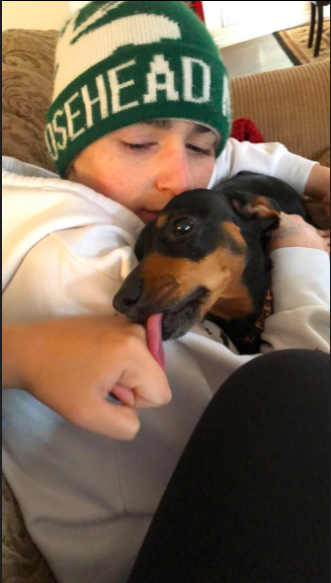 CarterGillespi9's tweet photo. my dog does not want me doing assignments today https://t.co/aJVqc5h6Xb