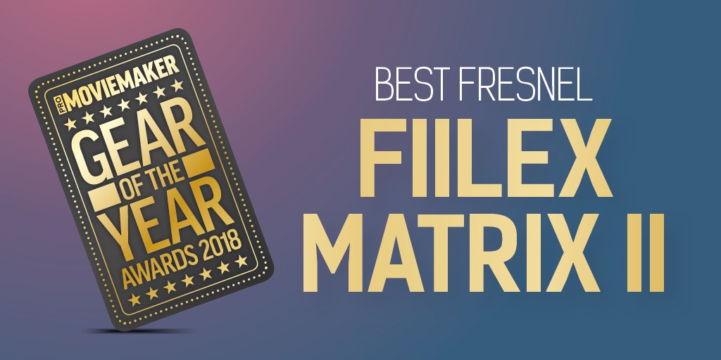 Congratulations <a href="/FiilexLED/">Fiilex</a> for winning Best Fresnel in the Pro Moviemaker Gear of the Year Awards 2018 for its Fiilex Matrix II! 🏆 #Winner #GOTYawards2018 #ProMoviemaker #Awards