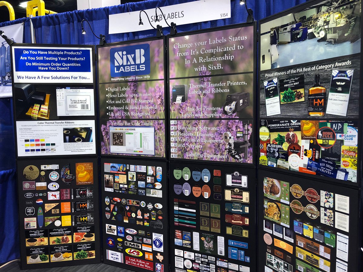 sixblabels's tweet photo. We had another great year @ #WestPack2019! Thanks to everyone who came out & visited our booth! You could still schedule your comp #Consult now @ https://t.co/Wvi5XNt4al! 😁 #Labels #Barcodes #Labeling #Tradeshow #FamilyBusiness #DFW #SimplifyingLabeling https://t.co/JLKxn7nfDi