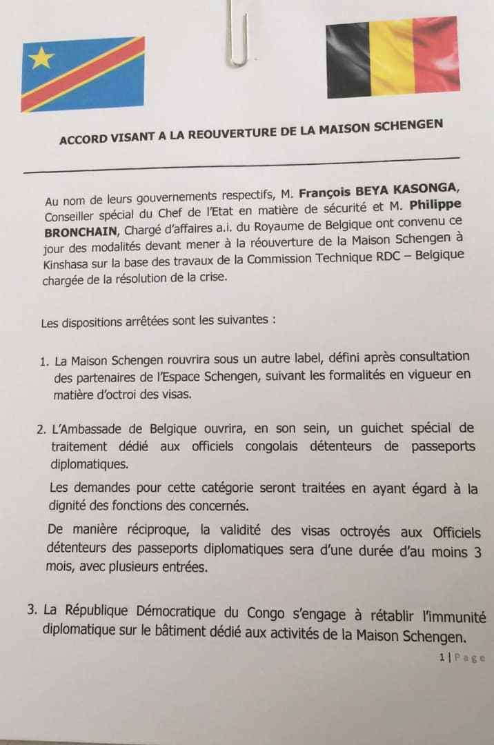 centre_durable's tweet photo. Projet d'Accord pour la réouverture de la Maison Schengen. Texte trop faible! pas à la mesure du Congo nouveau que l'on veut construire. Franchement @fatshi13 peut faire mieux @Presidence_RDC @TopCongo @LFUTCFM @AgCongoPresse @UEenRDC @DigitalCongoTV @tele50kin @actualitecd https://t.co/w2GbXSU8WR