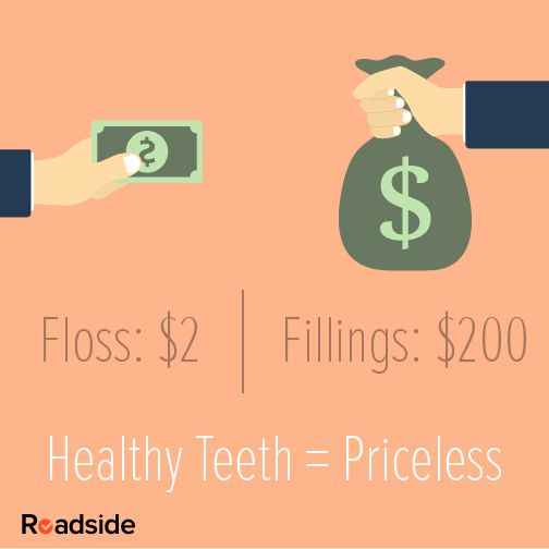 Still not #flossing your #teeth? Well maybe this photo will change your mind. Also just a quickly reminder of flossing vs NOT flossing. ⬇️
✅Flossing -> remove plaque -> healthy teeth &amp; gums. 
❎NOT flossing -> cavities -> $ fillings $ 
#dentist #fillings #cavities #money