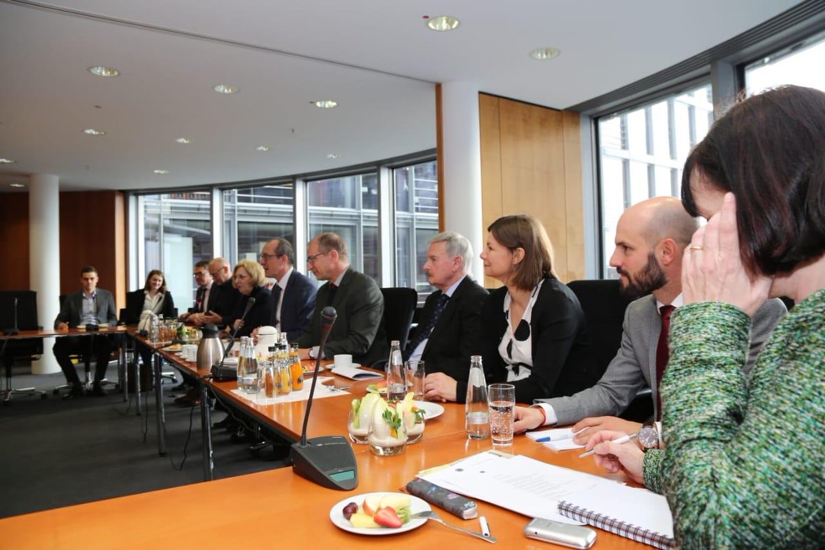 R_Ghannouchi's tweet photo. It’s always good @EnnahdhaParty to be with friends: Thank you @GaHeinrich and @Peter_Stein_CDU and the entire Parliamentary Friendship Group #Maghreb for the interesting and diverse exchange. Economic successes will follow #Tunisia’s political successes. https://t.co/HCgvdknJ30