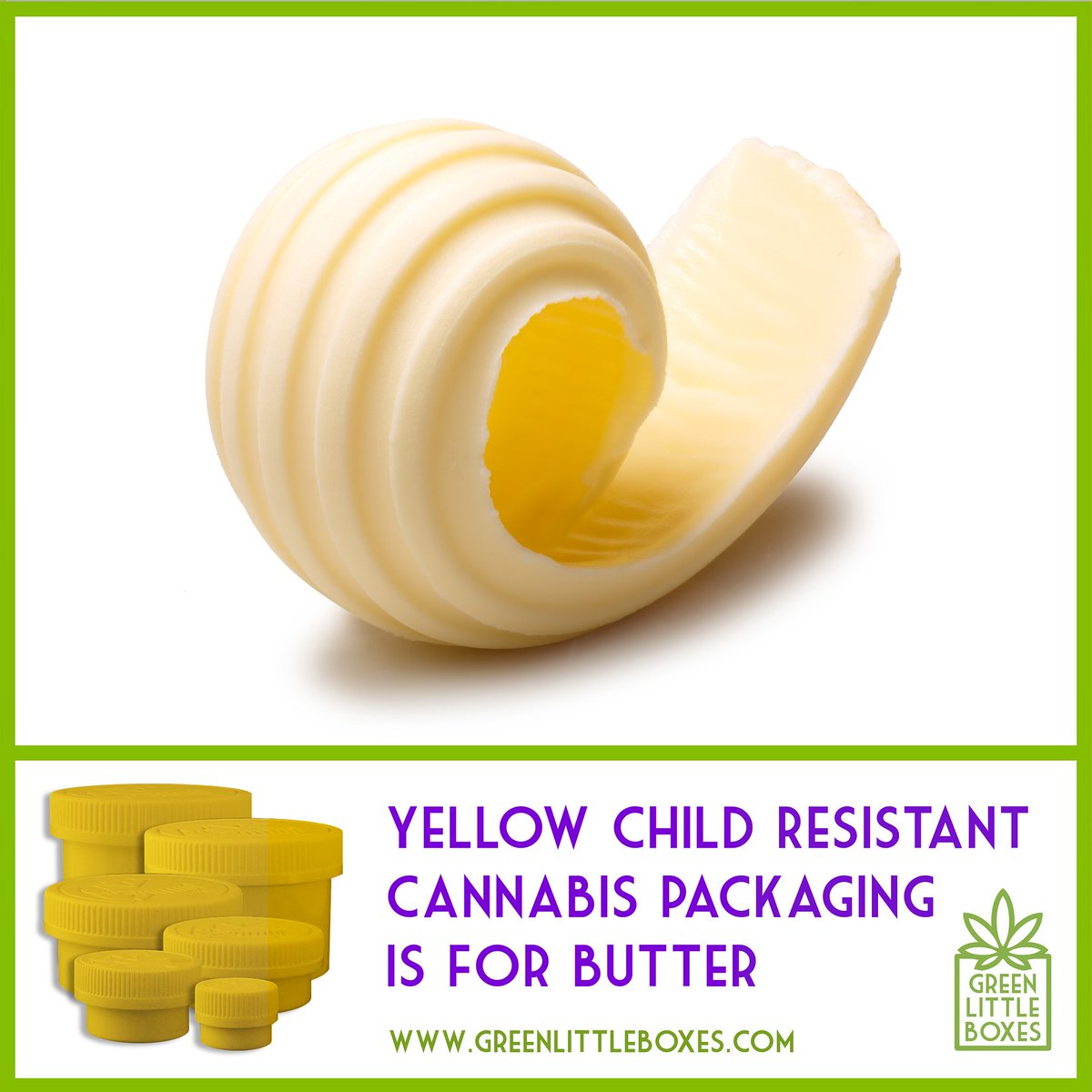 Need a way to sell your #cannabutter ? Our #Child Resistant Yum Yum #Yellow #MarijuanaPackaging is an ideal fit. #Compliant and capable of handling heat up to boiling. #TamperEvident #Cannabispackaging #dispensarysupplies #cannanews #cannabisnews #cannabisbusiness #marijuananews