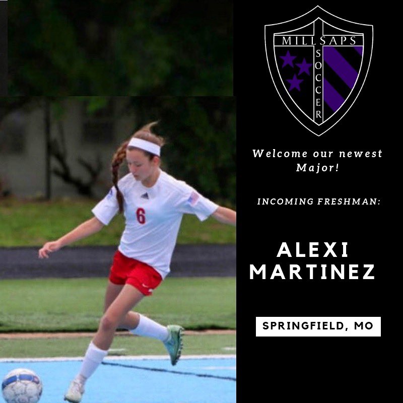 Happy to introduce our third commit, Alexi Martinez! Welcome to the Millsaps Women’s Soccer family! #gomajors ⚽️⚔️