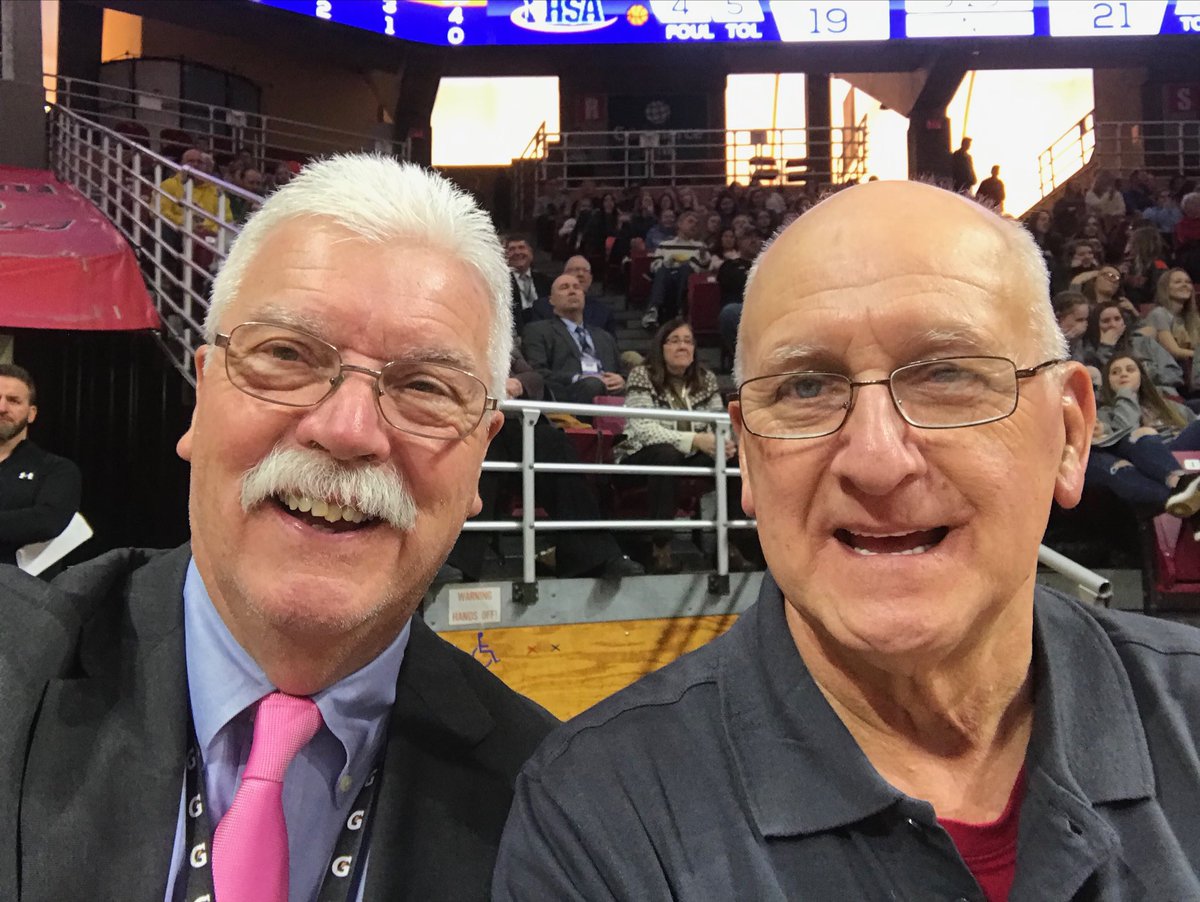 irbucky's tweet photo. Greetings from RBA and @IHSAState Girls 1a finals from your #IHSAOfficials Hosts Bucky & Carlos. Serving proudly. Good Luck to all teams and officials!! https://t.co/u9WWvXsu0e