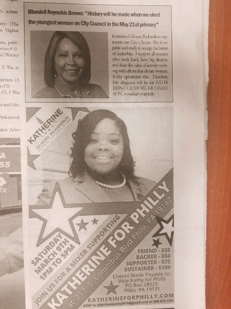 BRBWin2019's tweet photo. "History will be made when we elect the youngest woman on City Council in the May 21st Primary" --- Overjoyed to #voteKathyforPhilly ! https://t.co/41fFcSOOYG