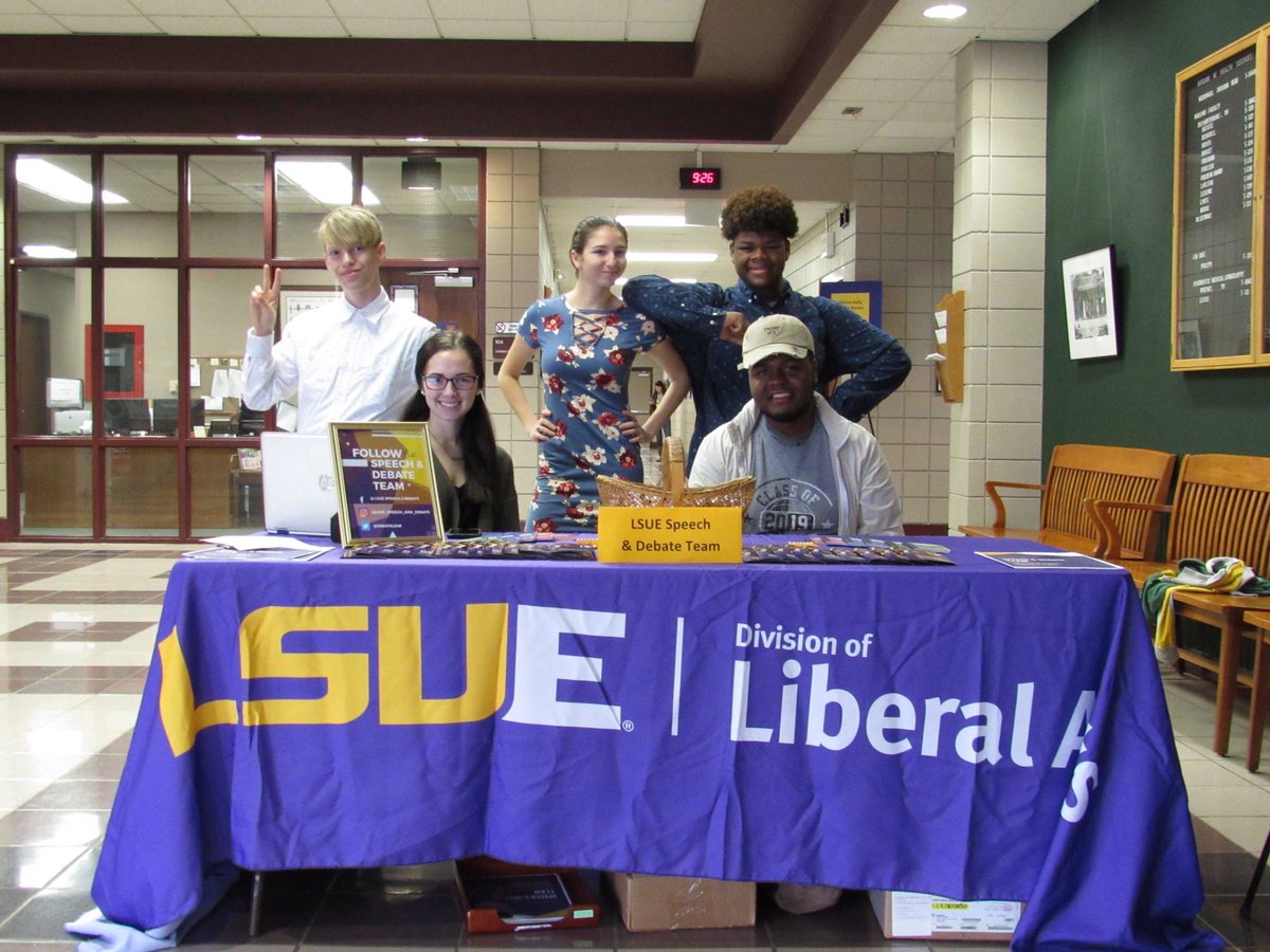DebateLsue's tweet image. Picture from District Speech Rally #speech #speechanddebate #districtrally #lsue #Bengals