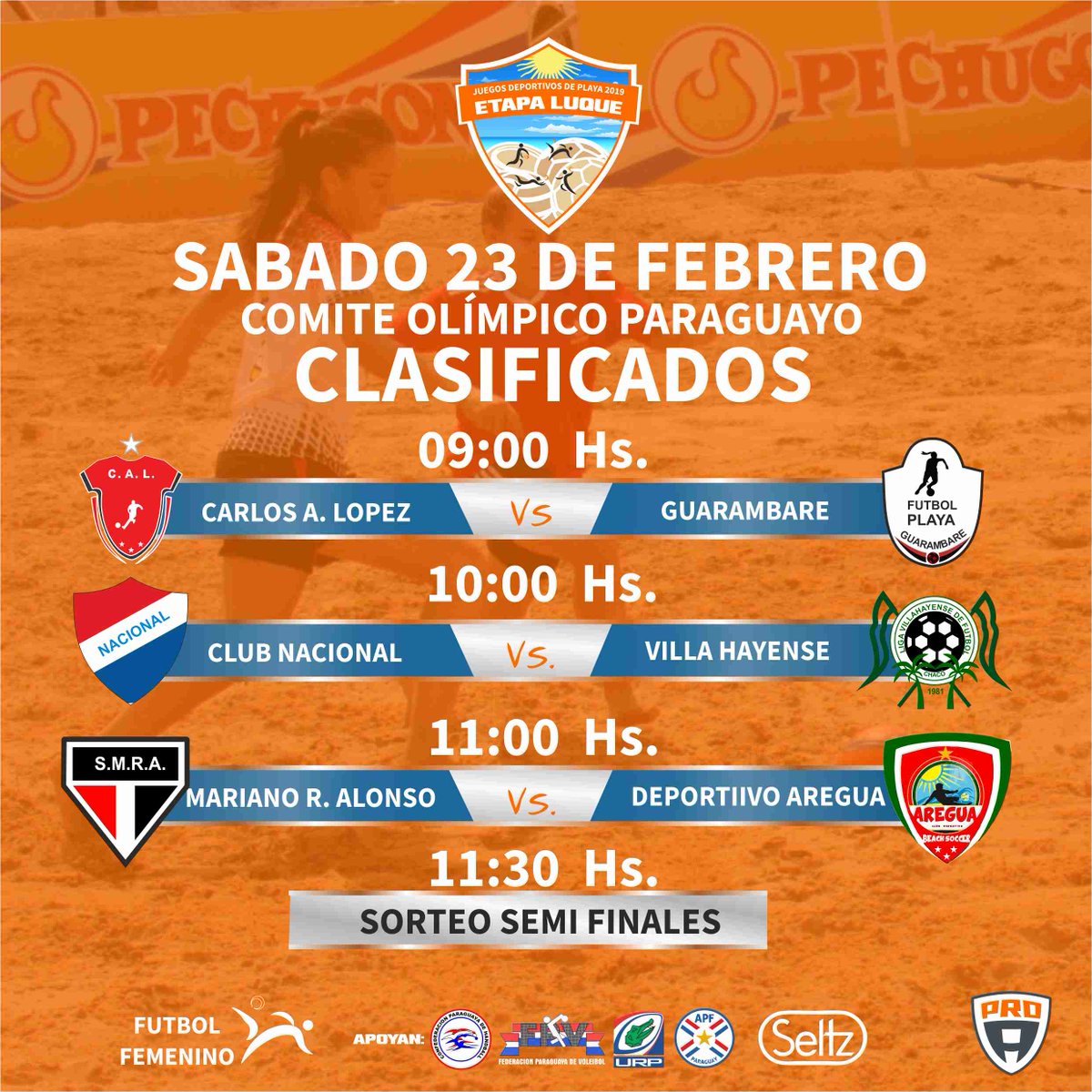 IEtapa's tweet photo. ((Futbol Femenino)) Fixture Clasificados https://t.co/yNZkTaT3TD