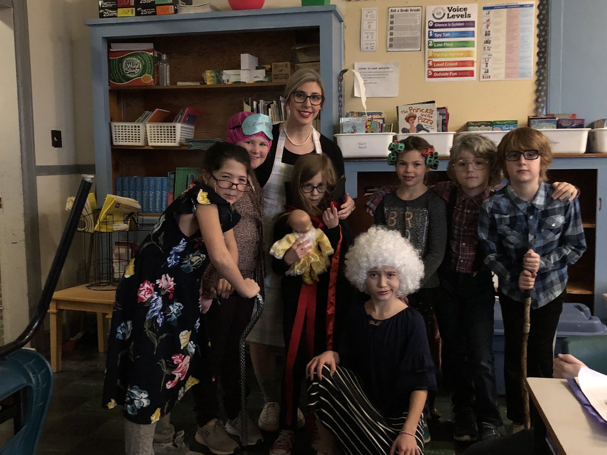 FHMAcademy's tweet photo. 100 days of school were celebrated this week.  Some of our students seemed to age overnight.😉 https://t.co/Wckh64GkhP