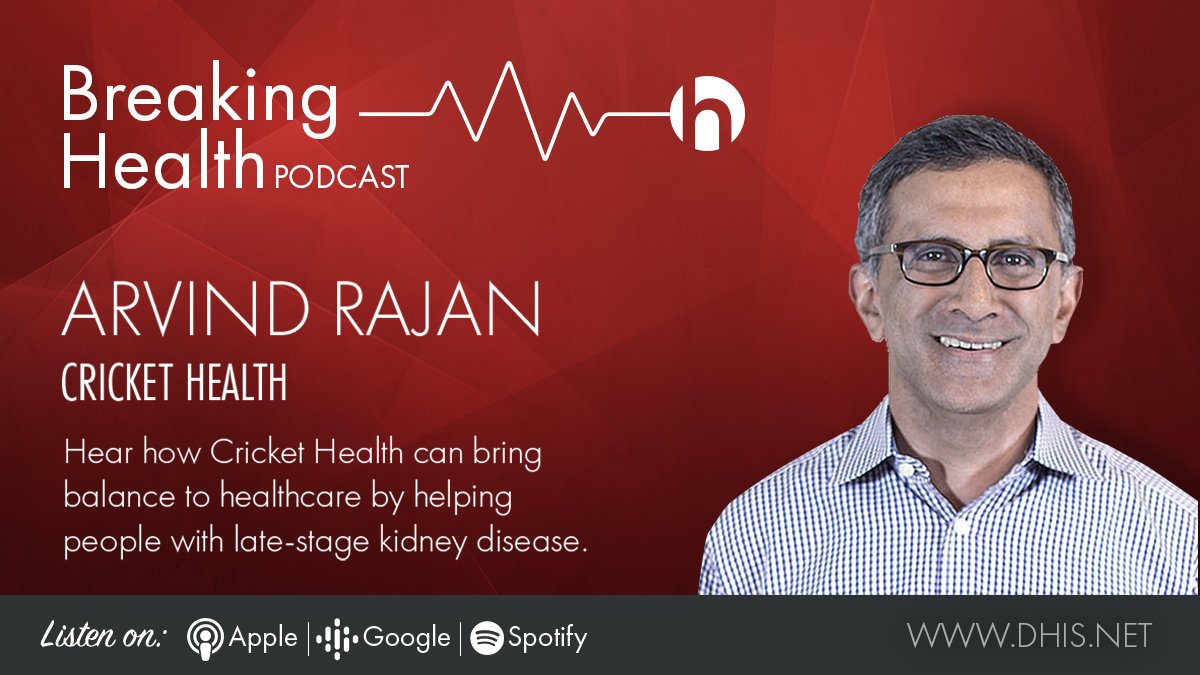 InterwellHealth's tweet photo. In @DHISsummit’s latest #BreakingHealth podcast, @Steve_Krupa sits down with our CEO @arajan to hear how Cricket is transforming care to better help patients with #kidneydisease long before kidney failure. https://t.co/Dskx4bihe1 https://t.co/B5p847w9Ws