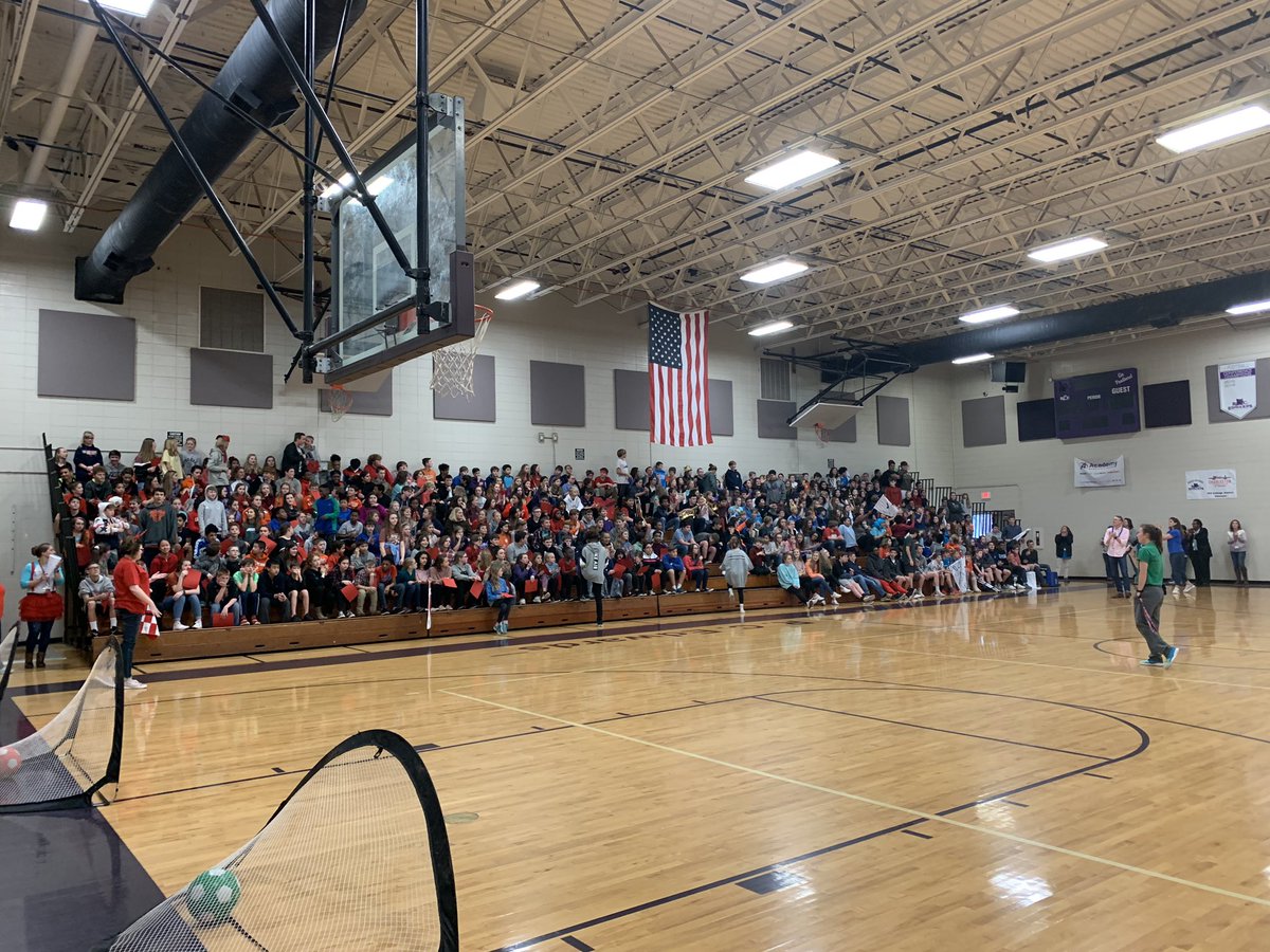 RCEMiddle's tweet photo. Students were excited to celebrate at today’s #HuddleRally🐾 Congratulations to #teamintegrity💛 for taking the win today! #teamRCE🐾 https://t.co/LtoULbRxiI