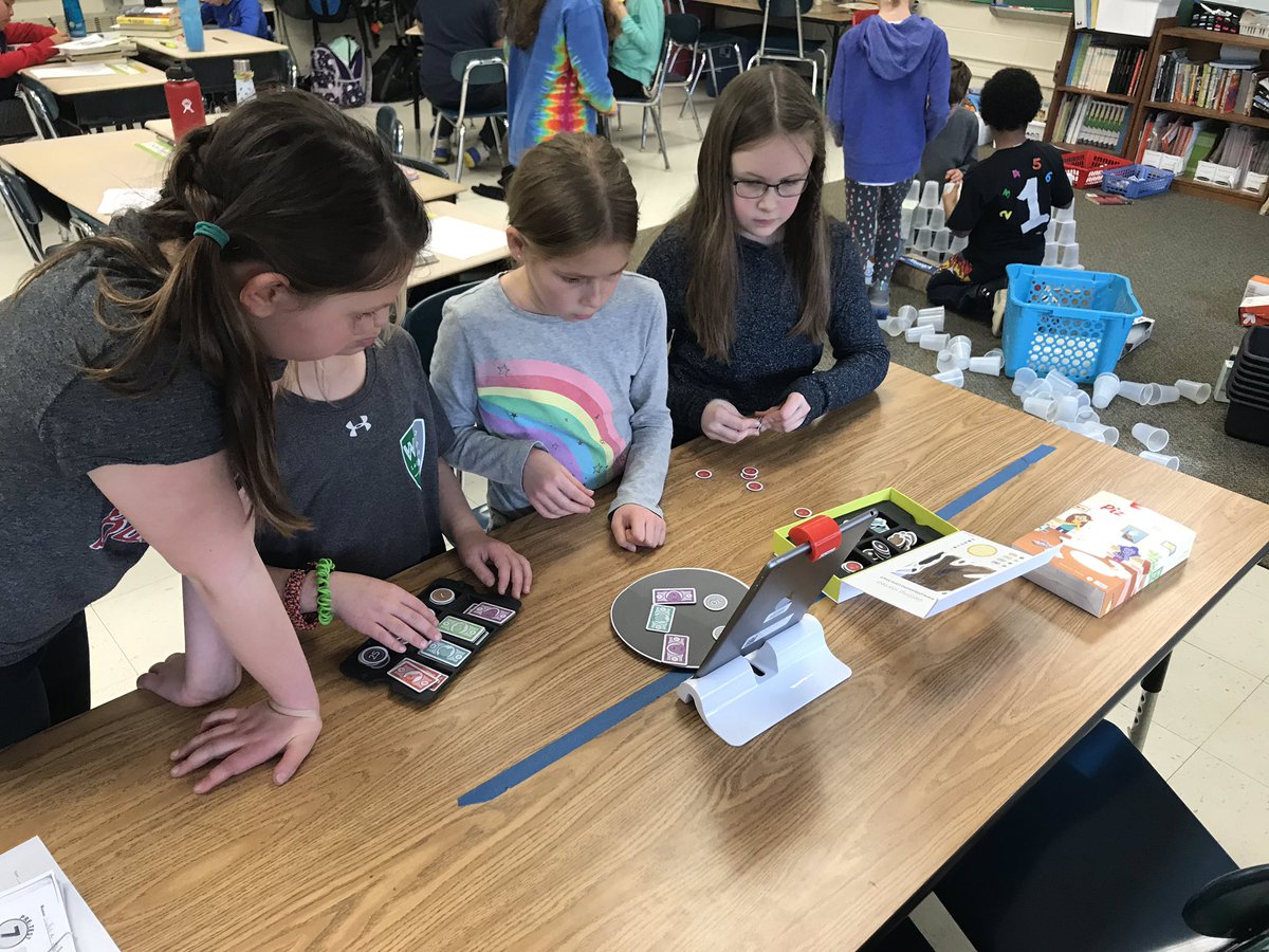 Friday + math centers = messy + fun ✅