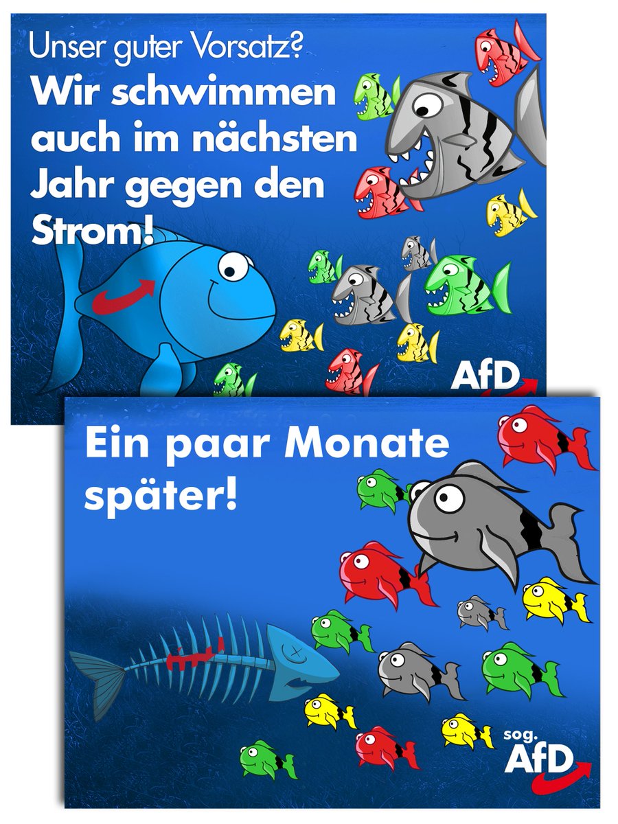 ... und dann ...! #NoAfD #cyanbraun #DerLackIstAb