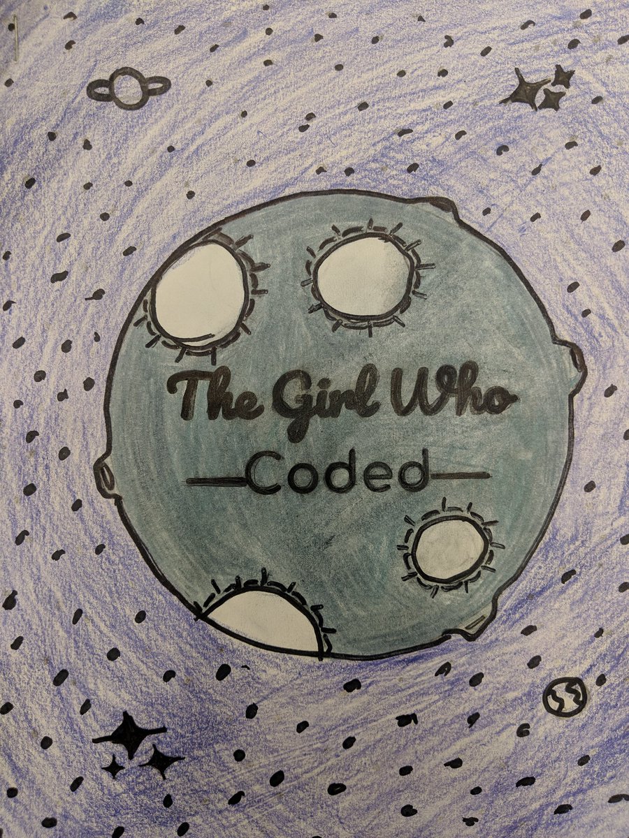 Code4Girlz's tweet photo. Student @DLMS_MS shares the Space Story she wrote for the @csa_asc writing contest 'The Girl Who Coded' with role model  for young girls in tech and @G20_YEA delegate representing Canada in Japan, Sage Franch @theTrendyTechie. Now to find a publisher! @scholasticCDA #GirlsInSTEM https://t.co/LnhtAoMJGo