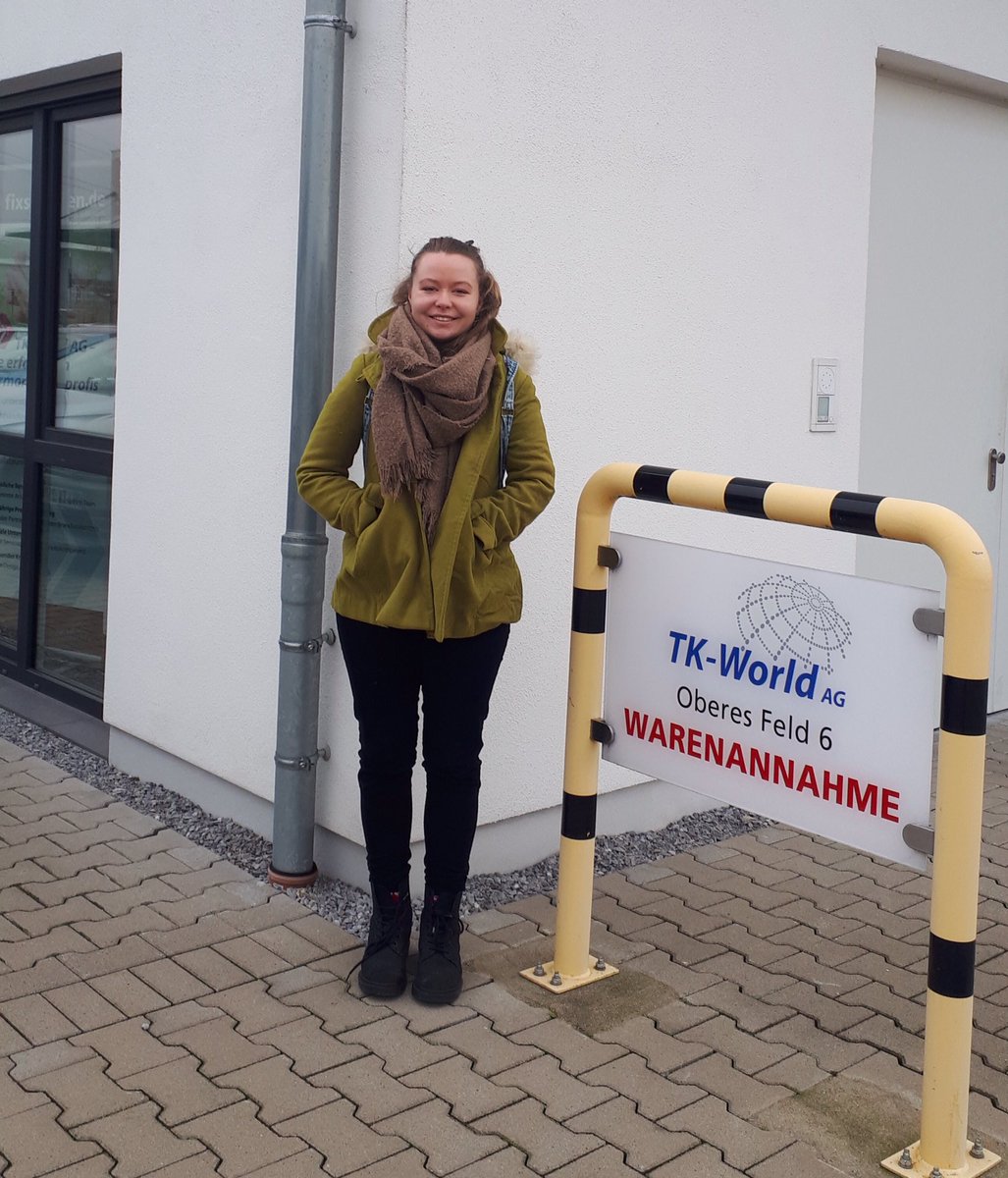 DouglasSt_CCFET's tweet photo. #Thanks Melanie Elberg (Head of Creative & Marketing) for giving Caitlind Carty Blake #GraphicDesign opportunity to do her placement at #Spectrum8 TK-World #Paderborn @EUErasmusPlus KA102 Learner Mobility VET Traineeship #Brakel #Germany #BerufskollegKreisHöxter @CorkETB @Leargas https://t.co/KrmqjbiuGQ