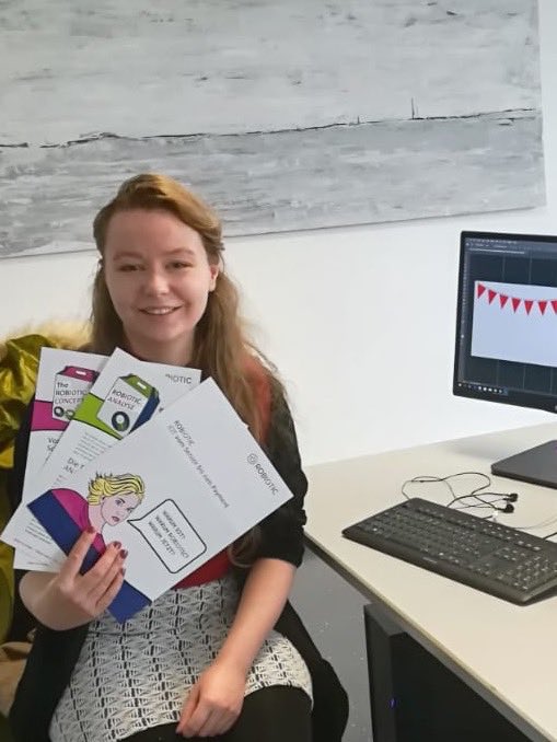 DouglasSt_CCFET's tweet photo. #Thanks Melanie Elberg (Head of Creative & Marketing) for giving Caitlind Carty Blake #GraphicDesign opportunity to do her placement at #Spectrum8 TK-World #Paderborn @EUErasmusPlus KA102 Learner Mobility VET Traineeship #Brakel #Germany #BerufskollegKreisHöxter @CorkETB @Leargas https://t.co/KrmqjbiuGQ