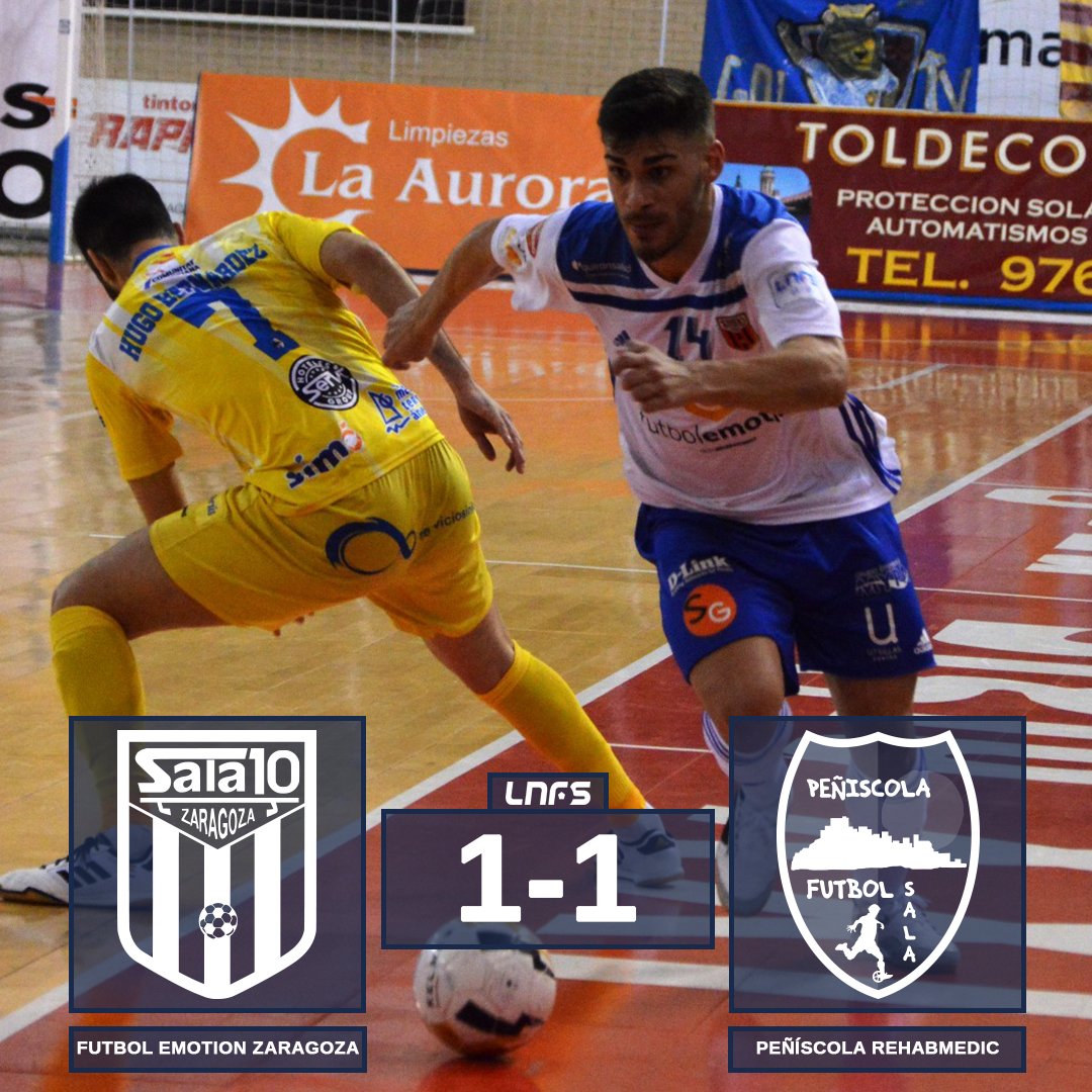#FutolSala | Final del @ADSala10 1 - 1 @peniscolafs #Jornada23 #LNFS