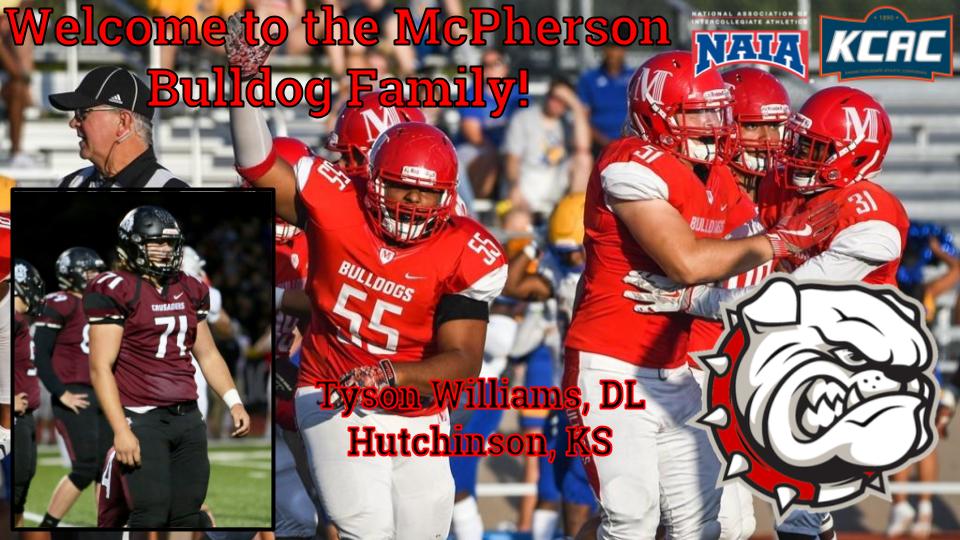 MACBulldogsFB's tweet photo. Tyson Williams, DL, Hutchinson, KS #FutureFriday #STRA1GHTDAW9S https://t.co/9gu2E9fKad
