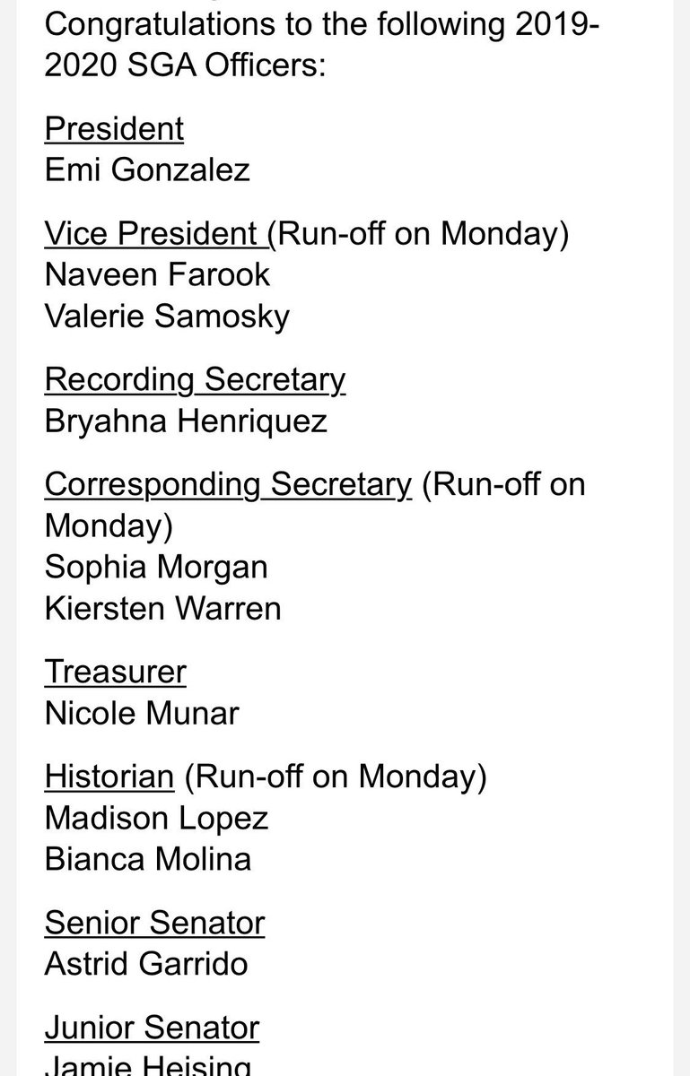 Pines Charter SGA tweet media