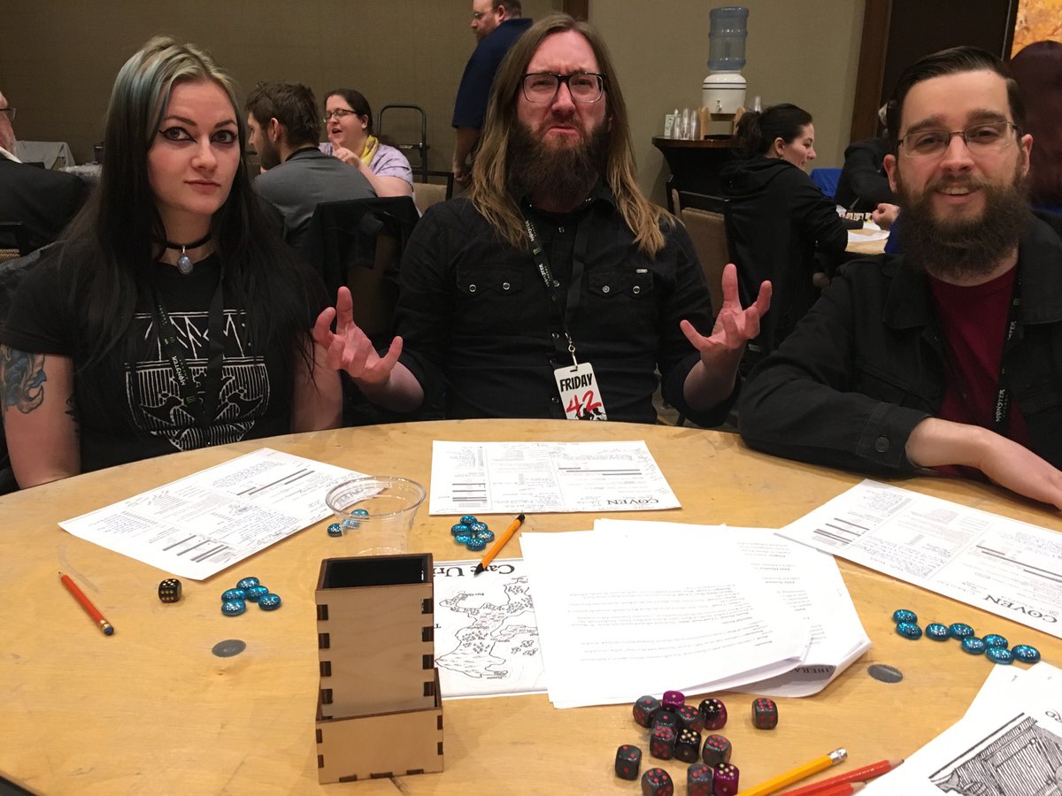 oddbard's tweet photo. Great game. Triumphant Witches. Moderately Stressed. Significantly Exposed. #Coven #ForgedInTheDark https://t.co/2Au7WXmBoE