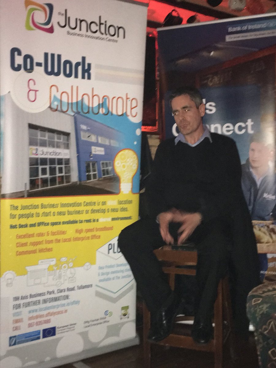 TullamoreFriday's tweet photo. Great turn out this evening for #FounderFriday #Offaly #Tullamore with Rob Reynolds, Elbe Valley Medical &amp; @BOIstartups Offaly/Laois https://t.co/IdCPGcNtwk