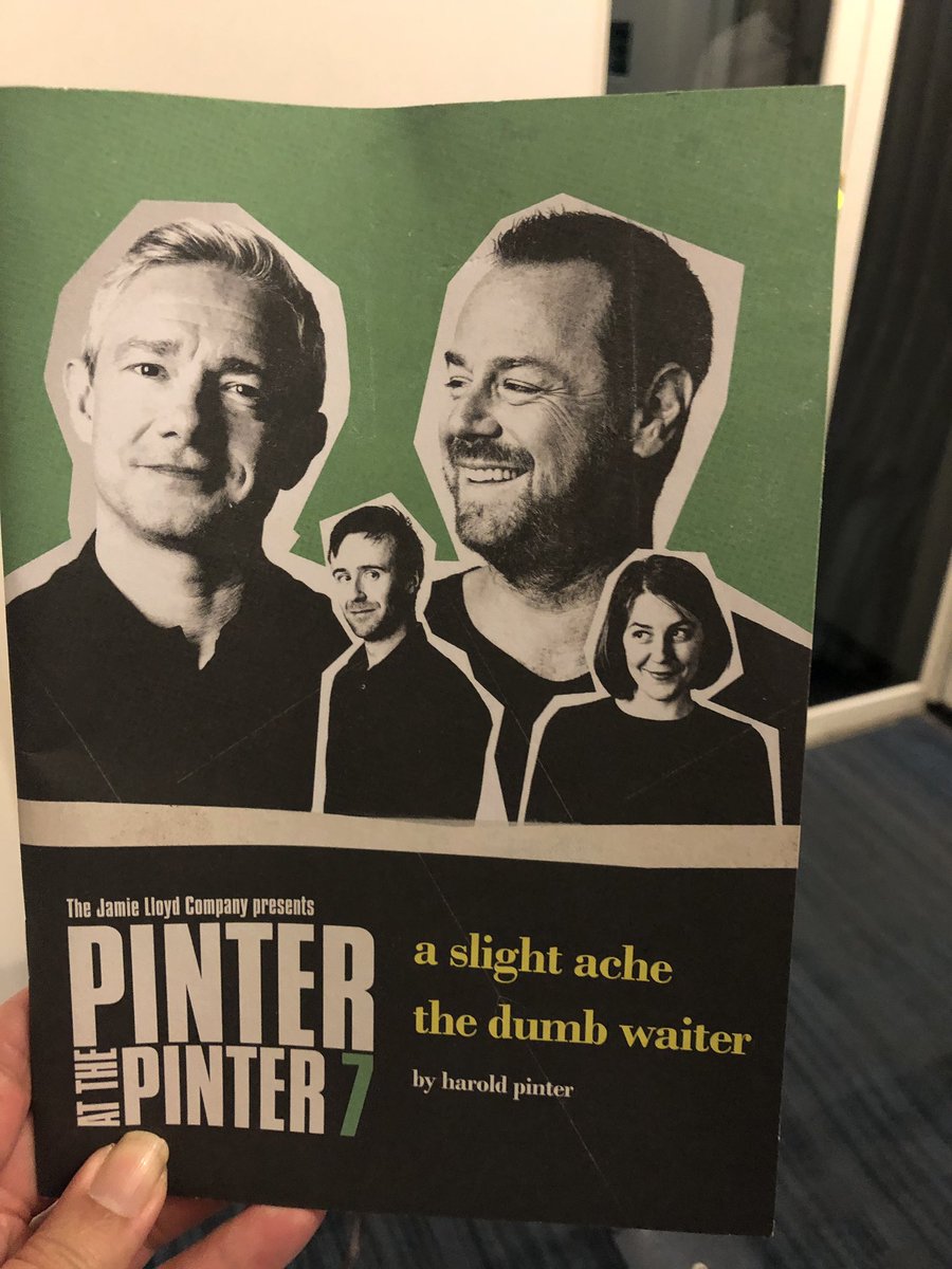sl2016_sl's tweet photo. Lovely seeing #pinter7 at @HPinterTheatre this evening - well acted and well directed pieces!  All were absolutely awesome!  😊. https://t.co/iQPMXTZcGS