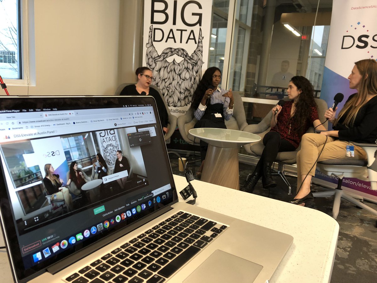 Cory_Minton's tweet photo. Proud to be producing the @DataSciSalon #elevate panel right now talking #womenindatascience and how we can make this community more inclusive. #DSSAUS 

https://t.co/KrQgecxXUW

Sponsored by @bigdatabeard! https://t.co/YSDlCUFk4l