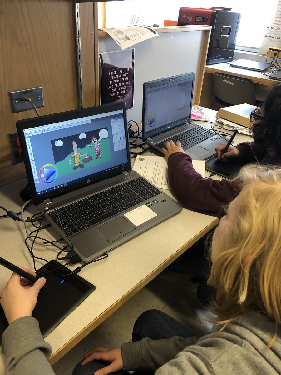 UBMS_SIGNET's tweet photo. Students working hard on the Digital Art, Sign Language, and the Origami centers!! #SMSSabres #FabFunFeb https://t.co/7pZNq5WfgV