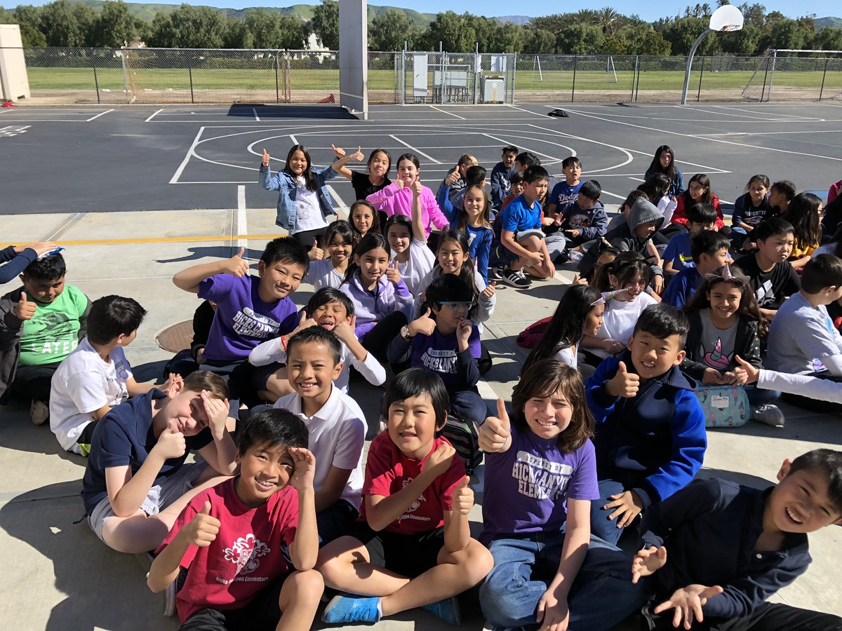 Thumbs up for Jog-A-Thon kickoff assembly