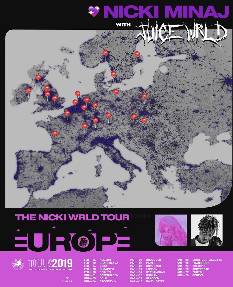 Winagainn's tweet image. SEE YOU IN MANCHESTER QUEEN👑🦄 @NICKIMINAJ #NickiWDRLDTour #ManchesterArena #NickiMinaj #Juicewrld