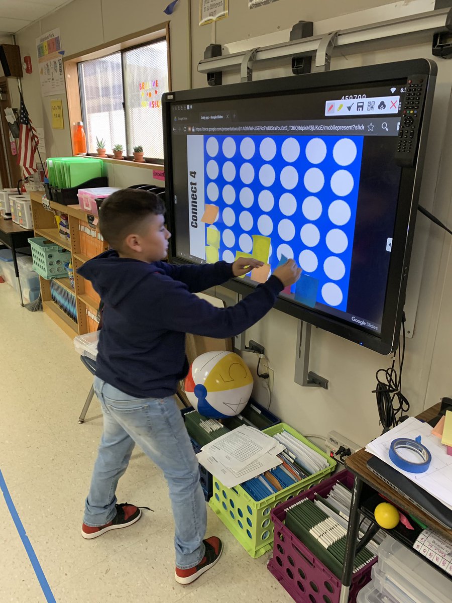 ortizteach's tweet image. Love this review activity in @Galvan_Nicole10 5th grade class! Every time they got a question correct they were given a token to put on the connect 4 board. High engagement and collaboration going on! #PushItToTheNextLevel #ThePughWay #5thGradeMath #iTeachMath #iCoachMath