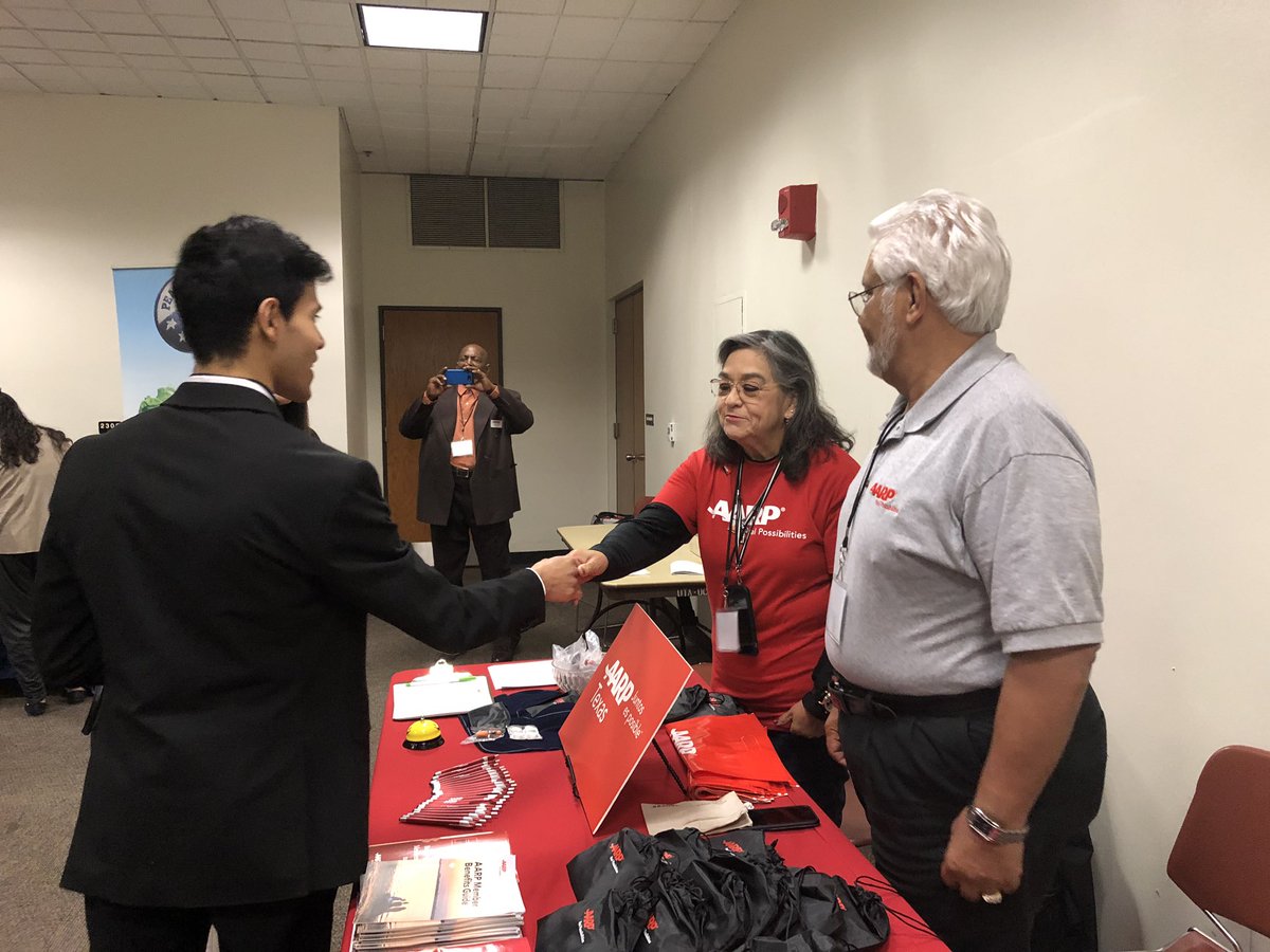 GetAtSoto's tweet photo. The message today: Anyone can be a @AARPTX #AARPDFW volunteer as these folks at the International H/L Media Conference @utarlington are finding out. https://t.co/PY0H4NPL5q