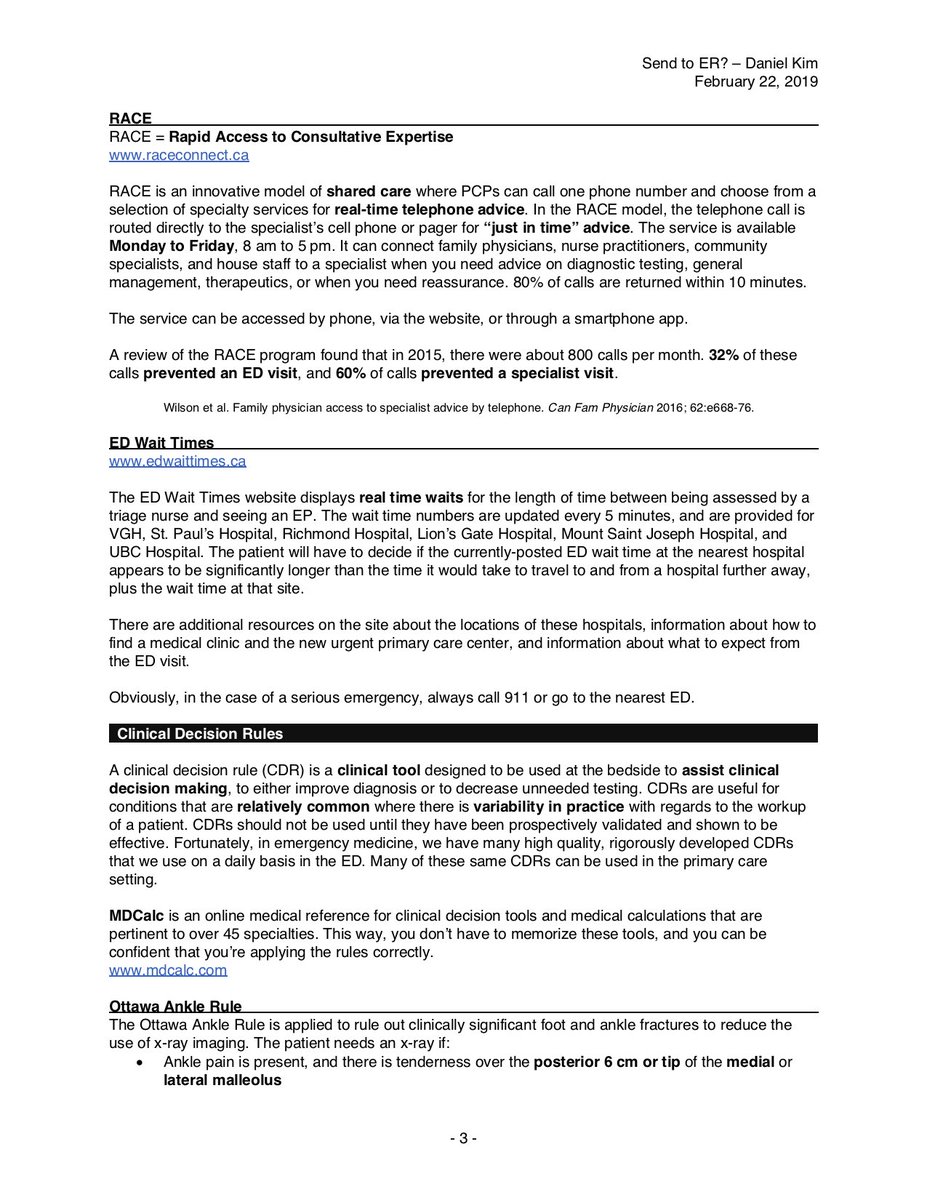dan___kim's tweet photo. Handout for my "Send to ER" talk today at @UBCCPD's 54th Annual Post Grad Review in Family Medicine
#CPDpostgrad

1/2 https://t.co/GKKePBZW6m