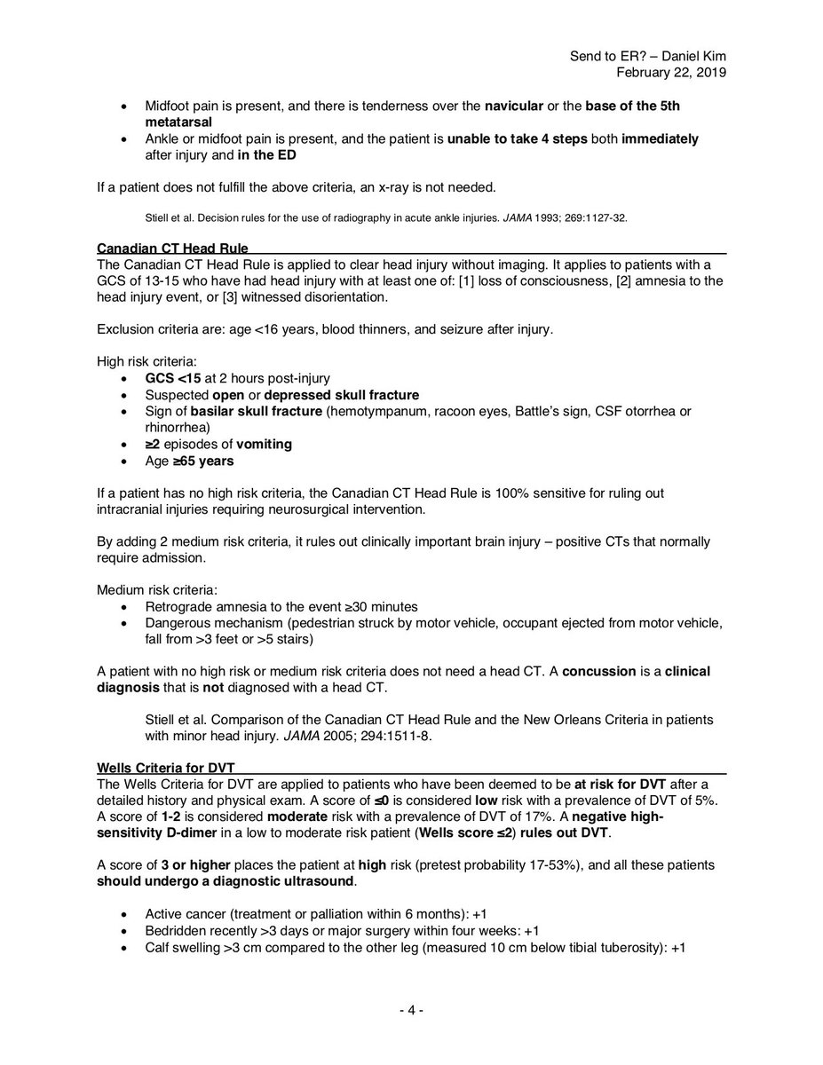 dan___kim's tweet photo. Handout for "Send to ER"
#CPDpostgrad @UBCCPD 

2/2 https://t.co/xSK5Kbm4EE