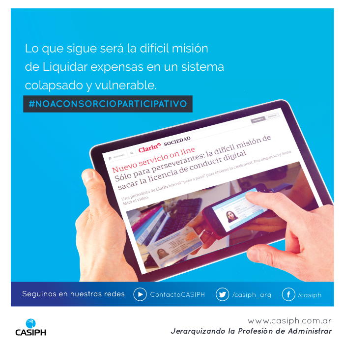 casiph_arg's tweet photo. ➖ Lo que sigue será la difícil misión de liquidar expensas en un sistema colapsado y vulnerable. Decí #noaconsorcioparticipativo #noalosmonopólios #noalbigdata >> Leé la nota completa https://t.co/H7Ts6jK73V

#CASIPH
🌐 https://t.co/FaMekPrVAP https://t.co/y6teY0sC9t